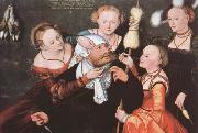 CRANACH, Lucas the Elder Hercules and Omphale (mk08) Germany oil painting artist